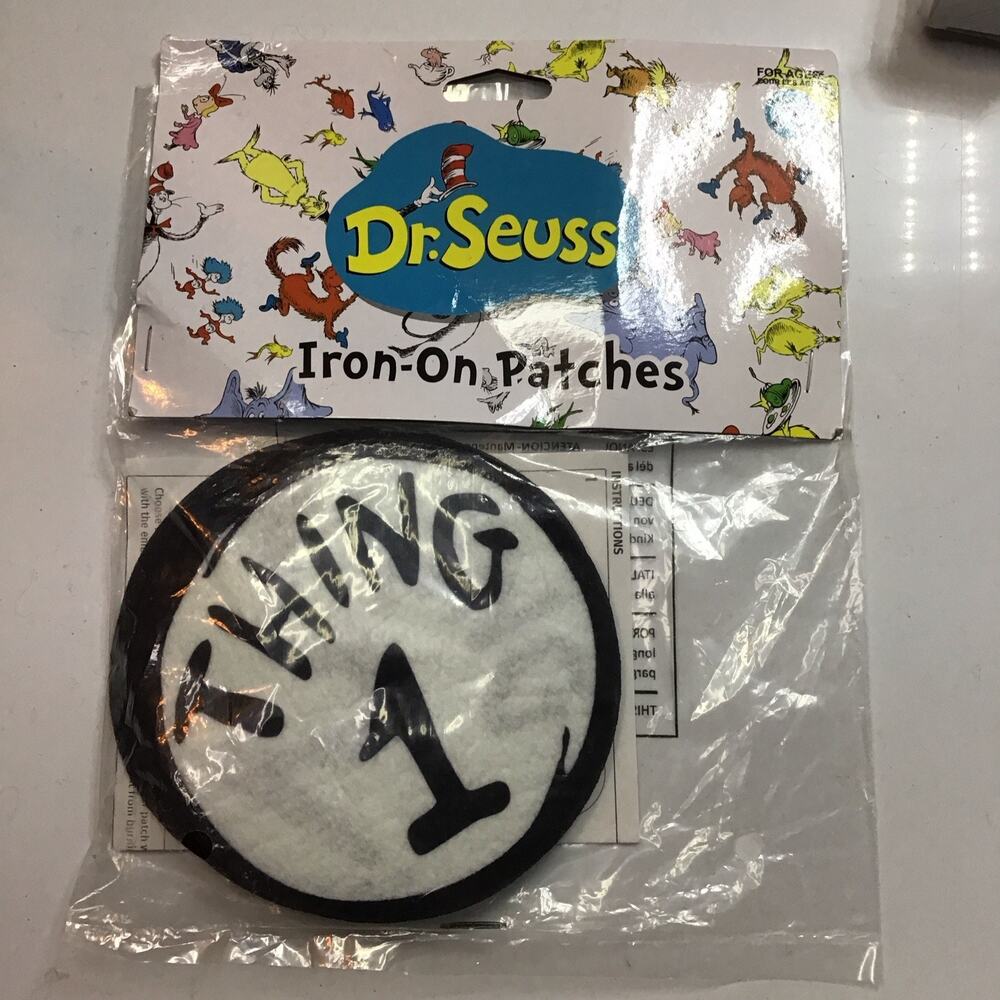 Thing Number Patches 1-9 - Cat in the Hat - Seuss- One Size
